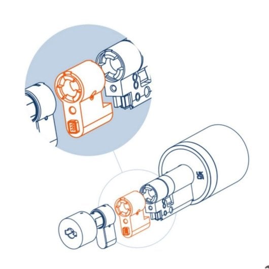 Serrure Intelligente Netatmo NDL-E50 Kit dextension pour porte de 50 mm