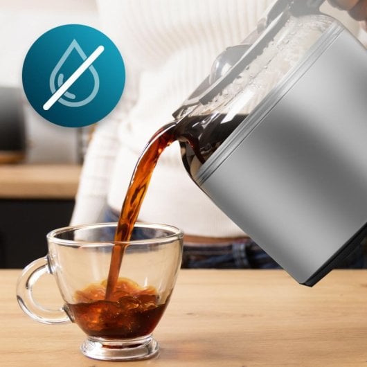Cecotec Coffee 66 Drop & Thermo Cafetera de Goteo 12 Tazas Acero Inoxidable