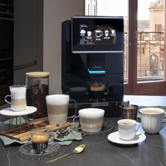 Cecotec Cremmaet Touch OCS Cafetera Superautomática Táctil con Molinillo 19 Bares Negra