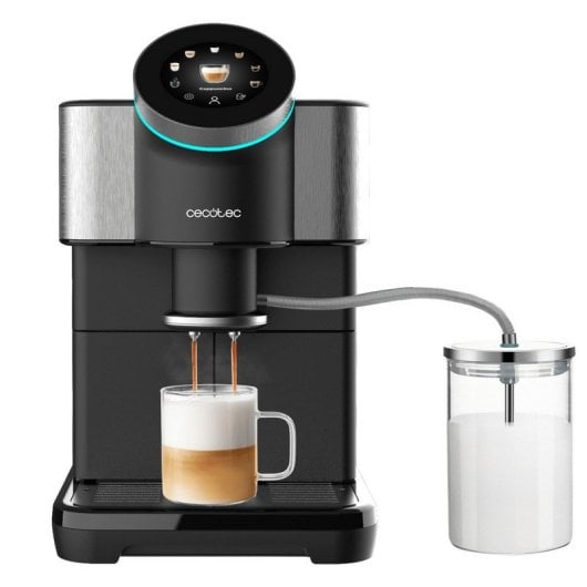 Cecotec Cremmaet Spin Máquina de Café Super Automática Tátil com Moinho 15 Bar Preta/Aço Inoxidável