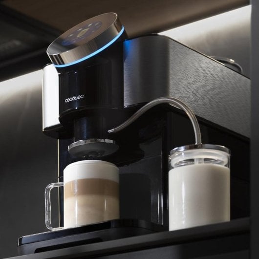 Cecotec Cremmaet Spin Máquina de Café Super Automática Tátil com Moinho 15 Bar Preta/Aço Inoxidável