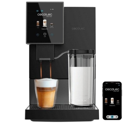Cafetera Superautomática Cecotec Cremmaet Compactccino Connected 1,1L 19 bares WiFi leche