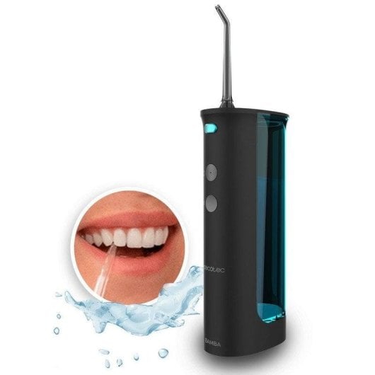 Irrigador Cecotec Bamba ToothCare Jet Fresh Portátil 180ml 3 Boquilhas Modos IPX7