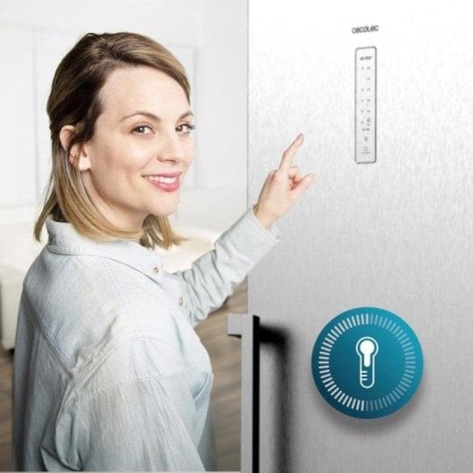 Frigorifero Una Porta Cecotec Bolero CoolMarket 1D 360 Total No Frost 185cm 362L E Inox