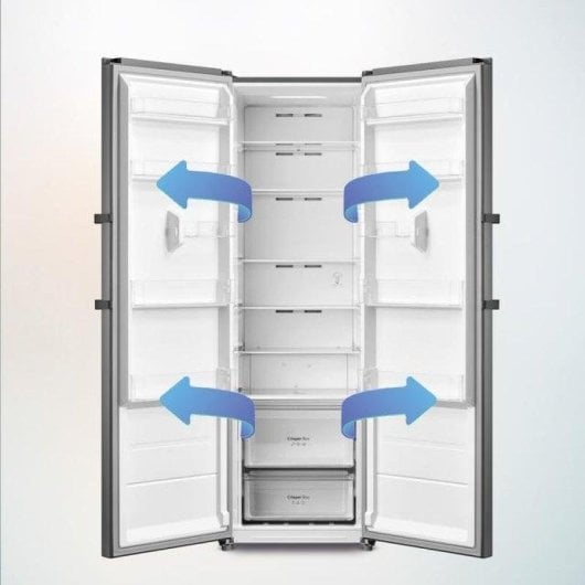 Frigorifero Una Porta Cecotec Bolero CoolMarket 1D 360 Total No Frost 185cm 362L E Inox