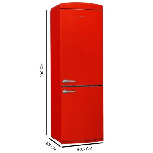 Cecotec Bolero CoolMarket Combi Origin 294+ Red E Frigorífico Combi Retro E Rojo