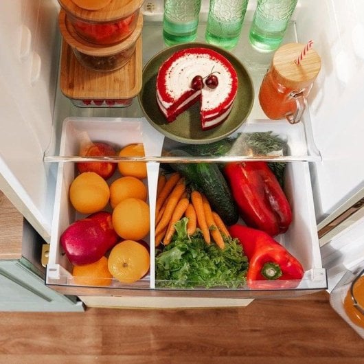 Frigorífico Combi Cecotec Bolero CoolMarket Combi Origin 300 No Frost 192cm 300L E Beige