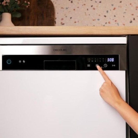 Lavavajilhas Cecotec Bolero Aguazero 6100 E 13 Conjuntos Classe E Dry+ Painel Touch