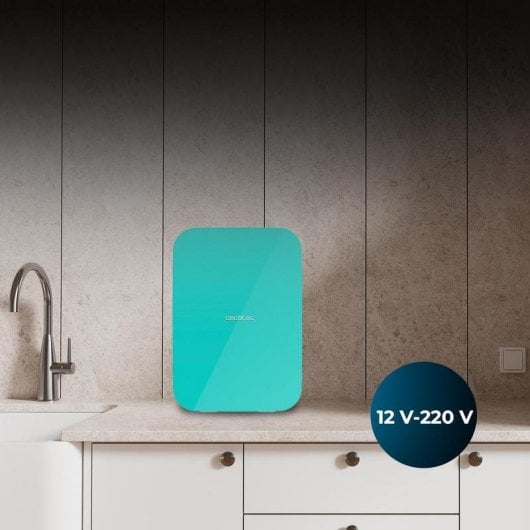 Frigorifero Cecotec Bolero MiniCooling 25L Bahamas Mint 12V 220V Riscaldamento Raffreddamento