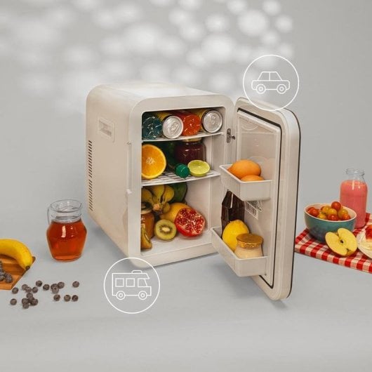 Frigorifero Cecotec Bolero MiniCooling 20L Bahamas Black 12V-220V Portatile Auto Casa