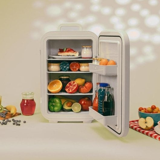 Frigorifero Cecotec Bolero MiniCooling 25L Bahamas Beige 12V-220V 7-65°C Trasporto Facile