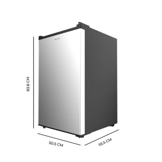 Frigorífico Mini Cecotec Bolero CoolMarket TT Defrost 83,6cm 114L E Inox Porta Reversível