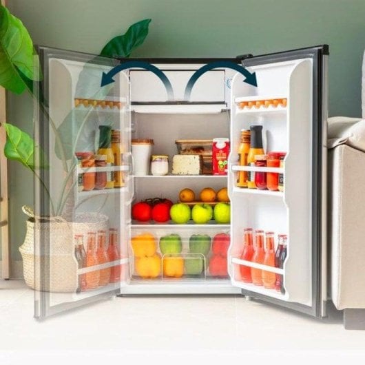 Cecotec Bolero CoolMarket TT 90 Frigorífico Mini 90L E Acero Inoxidable