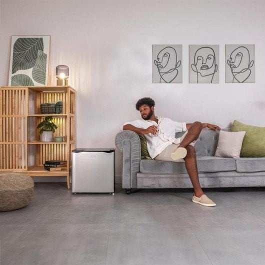 Frigorífico Mini Cecotec 03617 Defrost 48,5cm 46L E Inox Porta Reversível