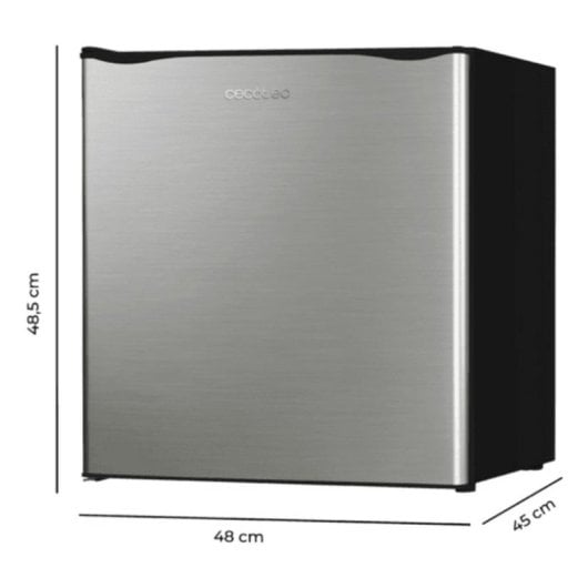 Frigorífico Mini Cecotec 03617 Defrost 48,5cm 46L E Inox Porta Reversível