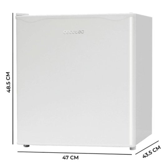 Cecotec GrandCooler 20000 SilentCompress Mini Frigorífico 46L Congelador y Puera Reversible E Blanco