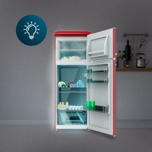 Frigorífico Combi Cecotec Bolero CoolMarket 2D Origin 215 Red E Defrost 148,5cm 215L E Vermelho