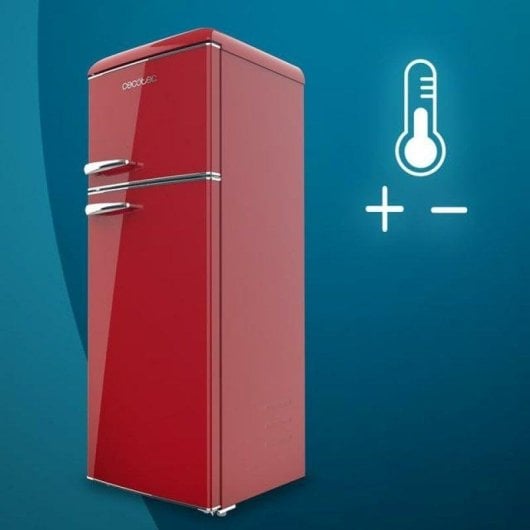 Frigorífico Combi Cecotec Bolero CoolMarket 2D Origin 215 Red E Defrost 148,5cm 215L E Vermelho