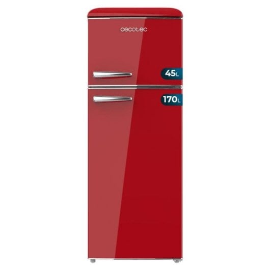 Frigorífico Combi Cecotec Bolero CoolMarket 2D Origin 215 Red E Defrost 148,5cm 215L E Vermelho