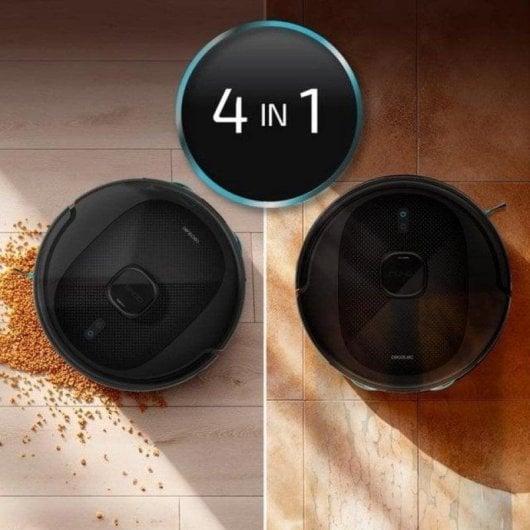 Aspirador Robô com Mopa Cecotec Conga 9590 Spin Revolution Ultra Power Navegação LiDAR 10.000 Pa