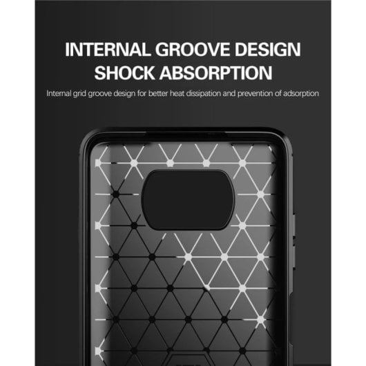 Coque Max Power Digital en Fibre de Carbone pour Xiaomi Poco X3 NFC / X3 Pro Anti-Choc Noir Silicone