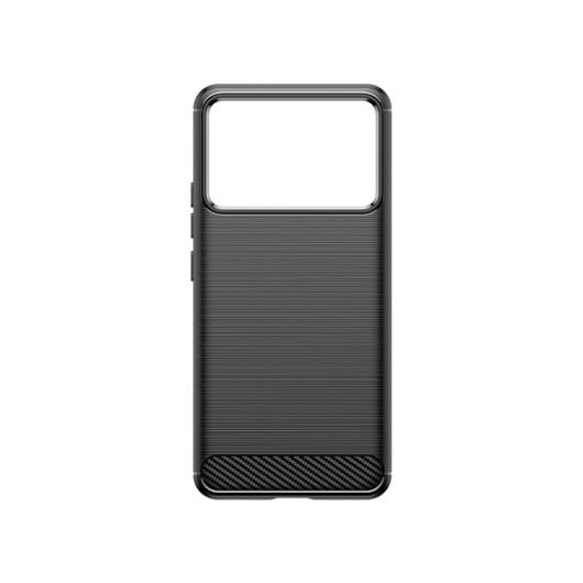 Max Power Digital Funda Fibra De Carbono Para Xiaomi Poco F6 Pro Antigolpes Silicona Negra