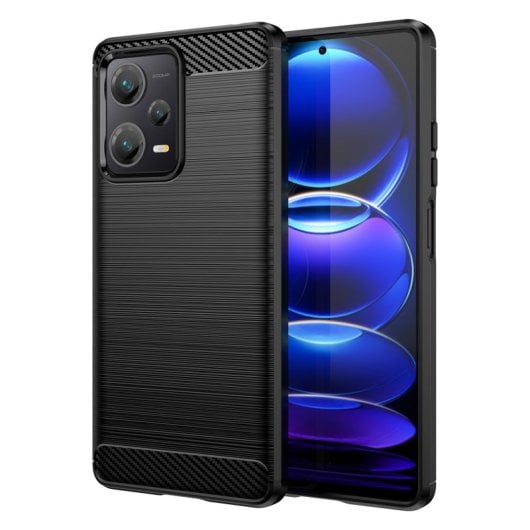 Max Power Digital Funda Fibra Carbono Para Xiaomi Redmi Note 12 Pro Plus Antigolpes Silicona Negra