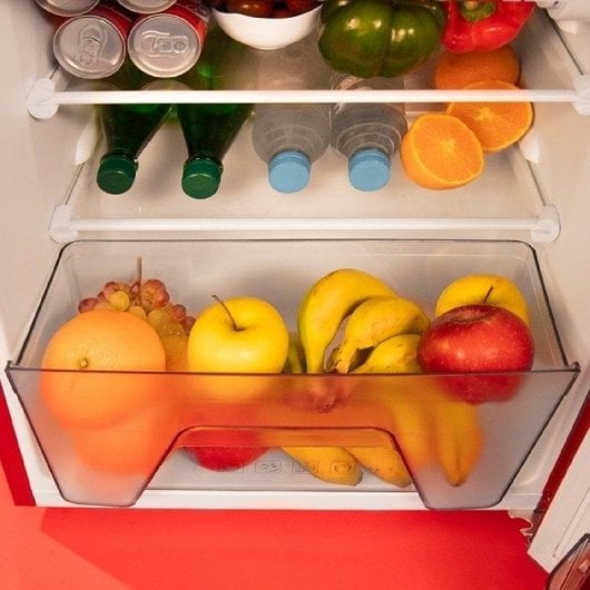 Frigorífico Mini Cecotec Bolero CoolMarket 2D Origin 86 Red E Defrost 89,3cm 86L E Vermelho