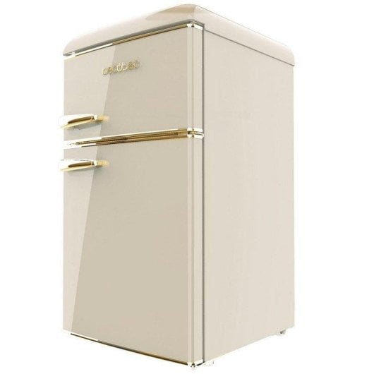 Cecotec Bolero CoolMarket 2D Origin 86 Beige E Frigorífico Mini Retro E Bege