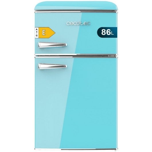 Cecotec Bolero CoolMarket 2D Origin 86 Blue E Mini Retro Kühlschrank E Blau