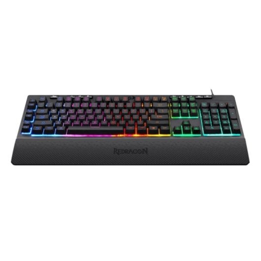Redragon Shiva Teclado Gaming de Membrana RGB com Apoio para Pulsos Preto