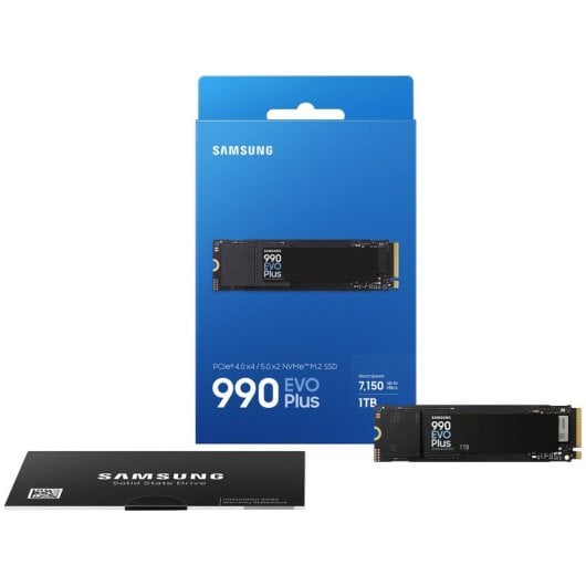 Samsung 990 EVO Plus 1 TB SSD 7150 MB/s NVME PCIe 5.0 x2 NVMe 2.0 NAND