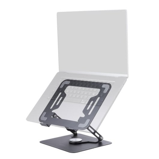 Mars Gaming MA-RSN Supporto per Laptop e Tablet Fino a 17" Regolazione in Altezza Rotazione a 360º Nero