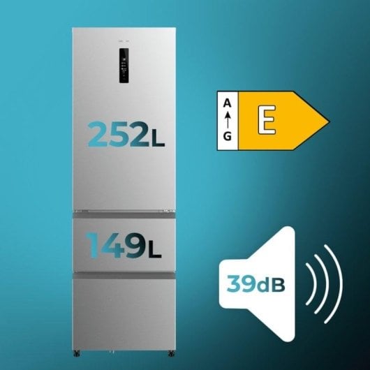 Cecotec Bolero CoolMarket Combi FD 400 Inox E Frigorífico Combi French Door E Acero Inoxidable