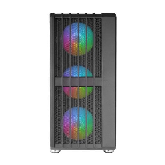 Mars Gaming MC-VAULT Caja Gaming ATX 4x Ventiladores ARGB 12cm Frontal Mesh Cristal Templado Negro