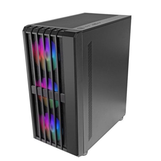 Mars Gaming MC-VAULT Caja Gaming ATX 4x Ventiladores ARGB 12cm Frontal Mesh Cristal Templado Negro