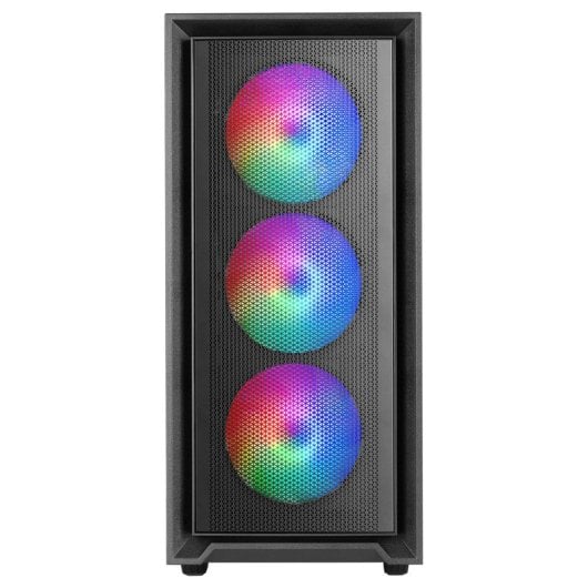 Mars Gaming MC-AIR Caja Gaming ATX 4x Ventiladores FRGB 12cm Frontal Mesh Cristal Templado Negro