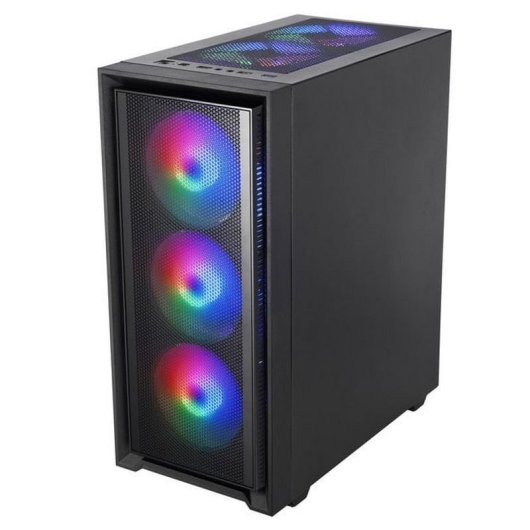 Mars Gaming MC-AIR Caja Gaming ATX 4x Ventiladores FRGB 12cm Frontal Mesh Cristal Templado Negro