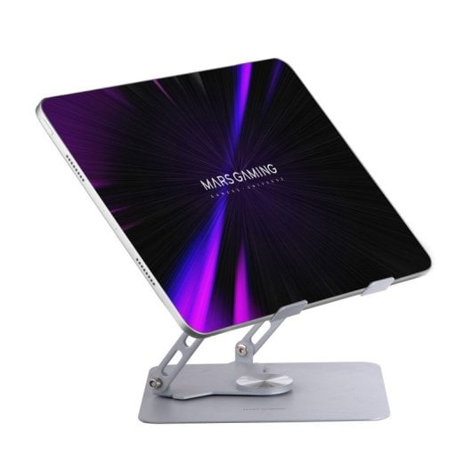 Mars Gaming MA-RSN Soporte para Portátiles y Tablets hasta 17" Ajuste Altura Rotación 360º Blanco
