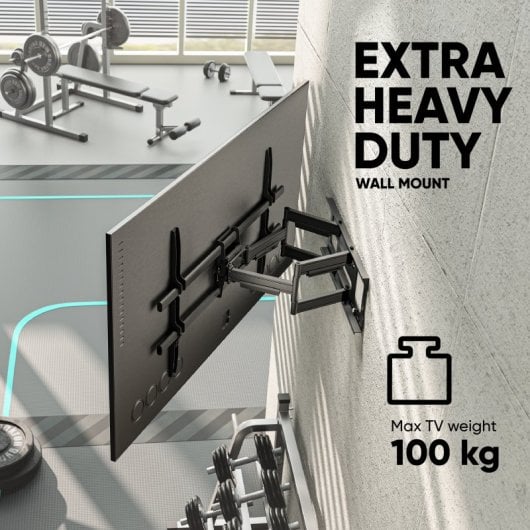 Onkron M10-B Support mural inclinable/pivotant pour TV 42"-120" jusqu'à 100Kg VESA 1000x600 Noir
