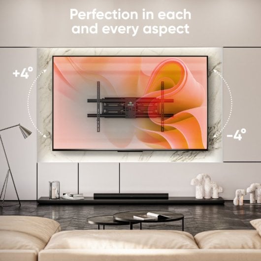 Onkron M10-B Support mural inclinable/pivotant pour TV 42"-120" jusqu'à 100Kg VESA 1000x600 Noir