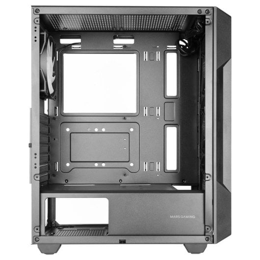 Mars Gaming MC-GEO ATX Boitier Gaming 4x Ventilateurs FRGB 12cm Avant Mesh Verre Trempé Noir