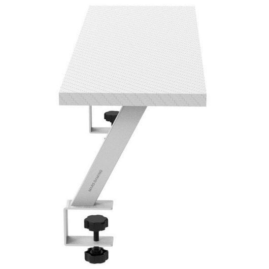 Mars Gaming MGDS Monitorständer, 60 x 20 cm, Kohlefaserplatte, Stahlkonstruktion, Weiß