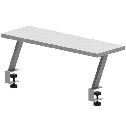 Mars Gaming MGDS Monitorständer, 60 x 20 cm, Kohlefaserplatte, Stahlkonstruktion, Weiß