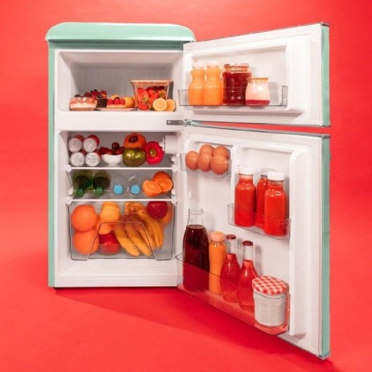 Frigorífico Mini Cecotec Bolero CoolMarket 2D Origin 86 Green E Defrost 89,3cm 86L E Verde