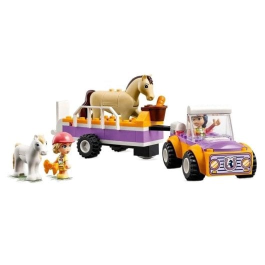 Set de construction Lego Friends Remorque pour Chevaux 105 pièces avec voiture et figurines