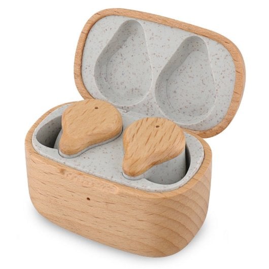 Prixton Earbuds Eco TWS163 Wood Bluetooth-Kopfhörer Buchenholz