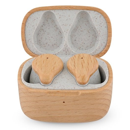Prixton Earbuds Eco TWS163 Wood Bluetooth-Kopfhörer Buchenholz