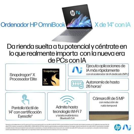 HP OmniBook X 14-fe0006ns Qualcomm Snapdragon