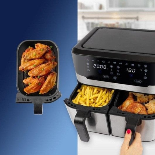 Freidora de aire ProfiCook FR 1242 XXL 9L 2400W doble cesta LED
